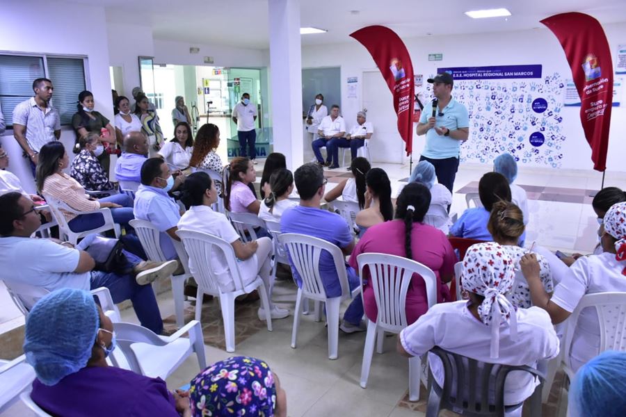 «La salud del san jorge empezó a ser diferente gracias al talento humano del hospital de san marcos», héctor olimpo