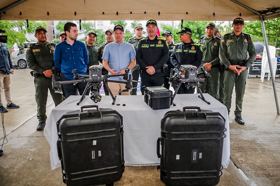 «Con drones perseguiremos la criminalidad en cualquier lado del departamento» gobernador héctor olimpo espinosa