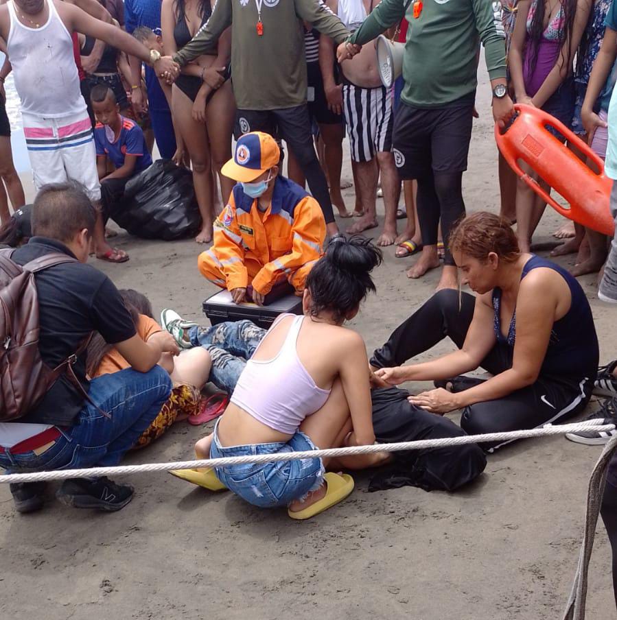 Después de casi ocho horas de búsqueda fue hallado el cuerpo sin vida del joven desaparecido en las playas de salgar