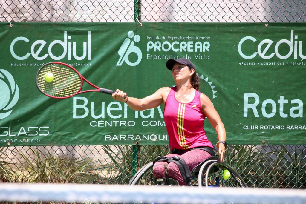 No hubo mayores sorpresas en la primera jornada del tenis en silla de ruedas en Barranquilla