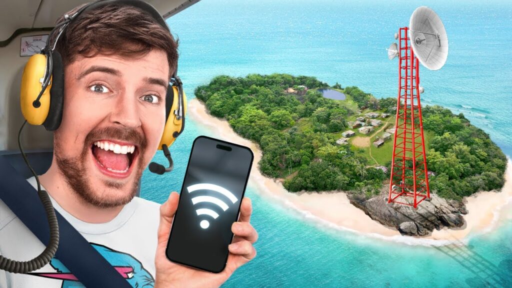 Mrbeast le llevó electricidad e internet satelital a una isla remota de Colombia