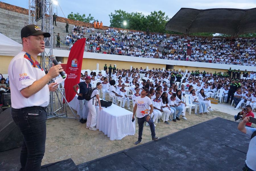 «Monitores de paz de Sucre son 2.000 victorias y proyectos de vida que aseguran el futuro de la sociedad», héctor olimpo