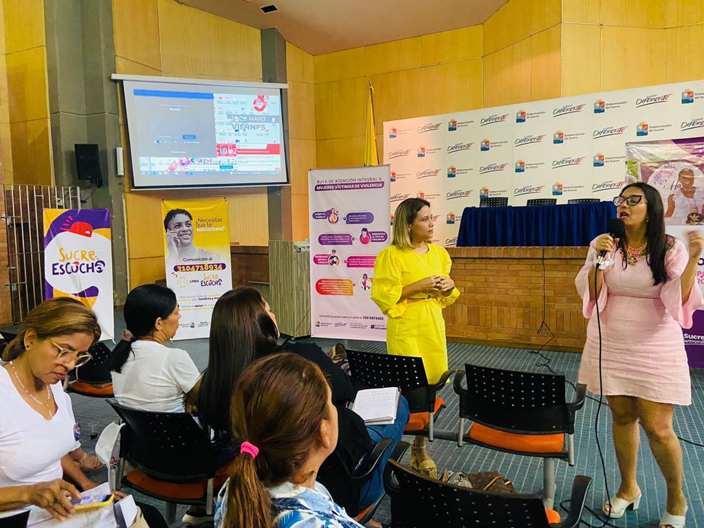 Sucre escucha y secretaría de inclusión social unidos contra la violencia hacia la mujer