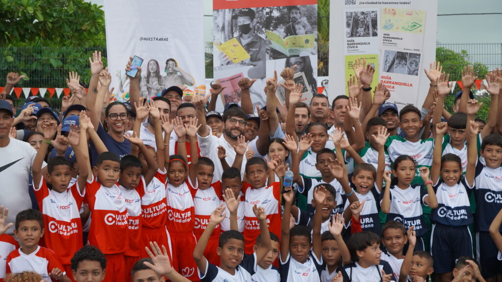 ‘goles que construyen ciudadanía’, proyecto social presentado por el distrito en alianza con fútbol con corazón e iniciativa nuestra Barranquilla