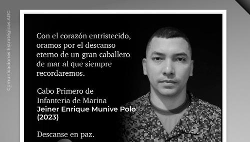 Un ataque perpetrado por las disidencias de las FARC le causó la muerte a un cabo barranquillero de la infantería de marina