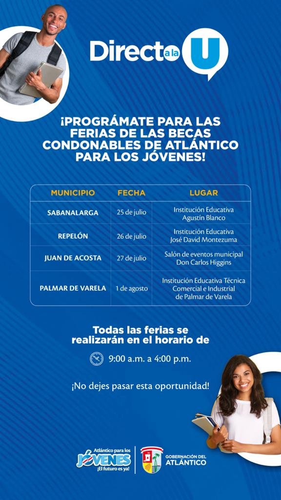 Programa de becas de la Gobernación realiza ferias en municipios