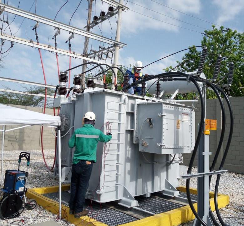Trabajos de edc para fortalecer red eléctrica entre dos subestaciones