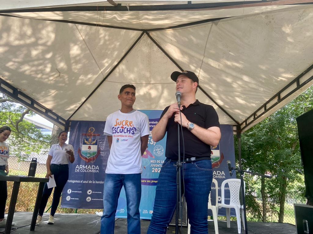 «Sucre escucha me devolvió las ganas de vivir», harold díaz, el joven que movió emociones en el lanzamiento de la semana de la juventud