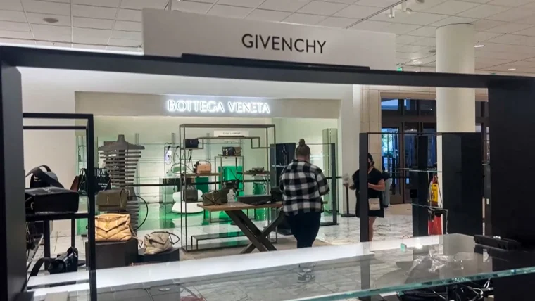 ARMADOS CON AEROSOLES DE PIMIENTA UN GRUPO DE ENTRE 30 Y 50 PERSONAS ASALTARON UNA TIENDA DE LUJO EN ESTADOS UNIDOS