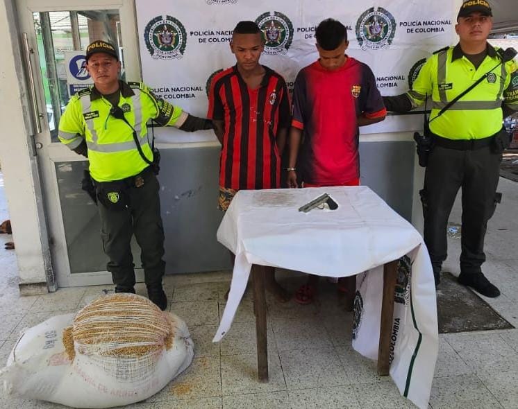 Dos sujetos fueron capturados por porte ilegal de armas de fuego en las últimas horas