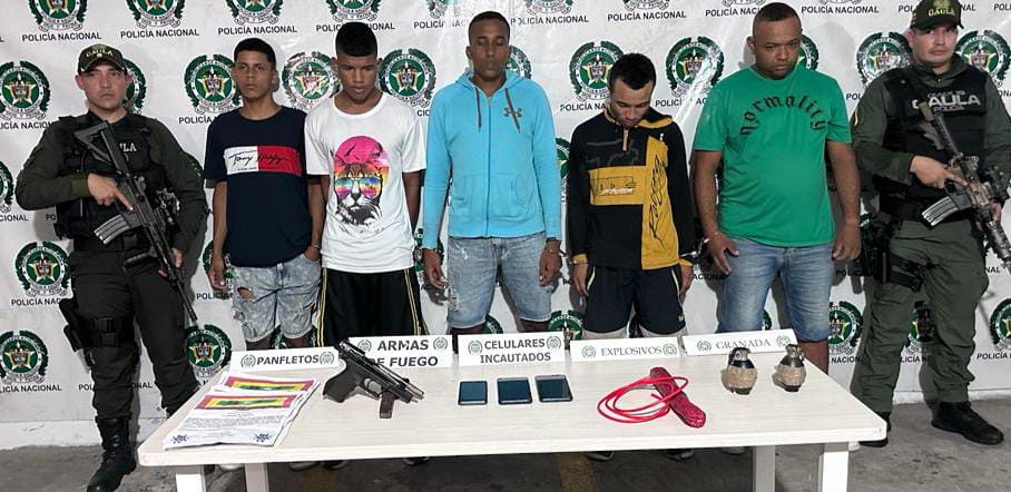 Cinco presuntos extorsionistas fueron capturados, en las últimas horas, en la ciudad de Barranquilla