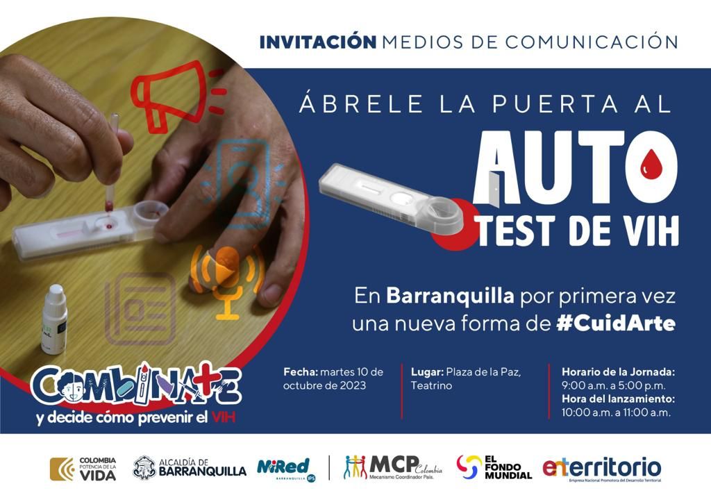 Llega a Barranquilla por primera vez una nueva forma de #cuidarte ábrele la puerta al autotest de VIH