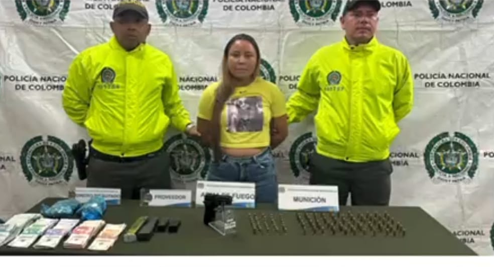 Una mujer fue capturada por porte ilegal de armas de fuego en el barrio la esmeralda