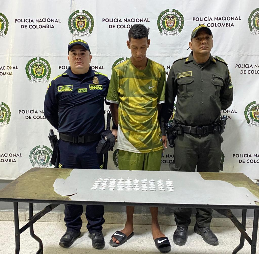 Un sujeto fue capturado por microtráfico en el barrio la chinita