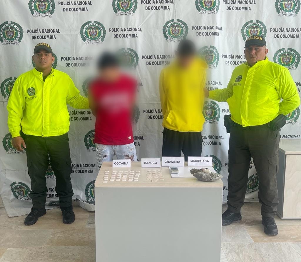 Dos personas fueron capturadas en diligencias de allanamiento en santa marta por tráfico de estupefacientes