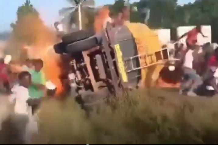 ¡Tragedia en áfrica! La explosión de un camión cisterna dejó 40 muertos