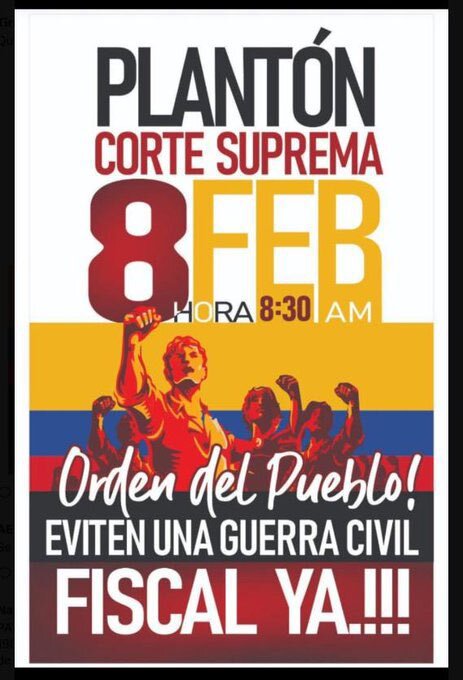 El cartel promocional de las marchas de hoy 8 de febrero ha generado un gran repudio