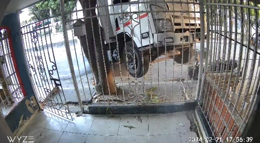 En video quedó registrado accidente de tránsito en el barrio las nieves