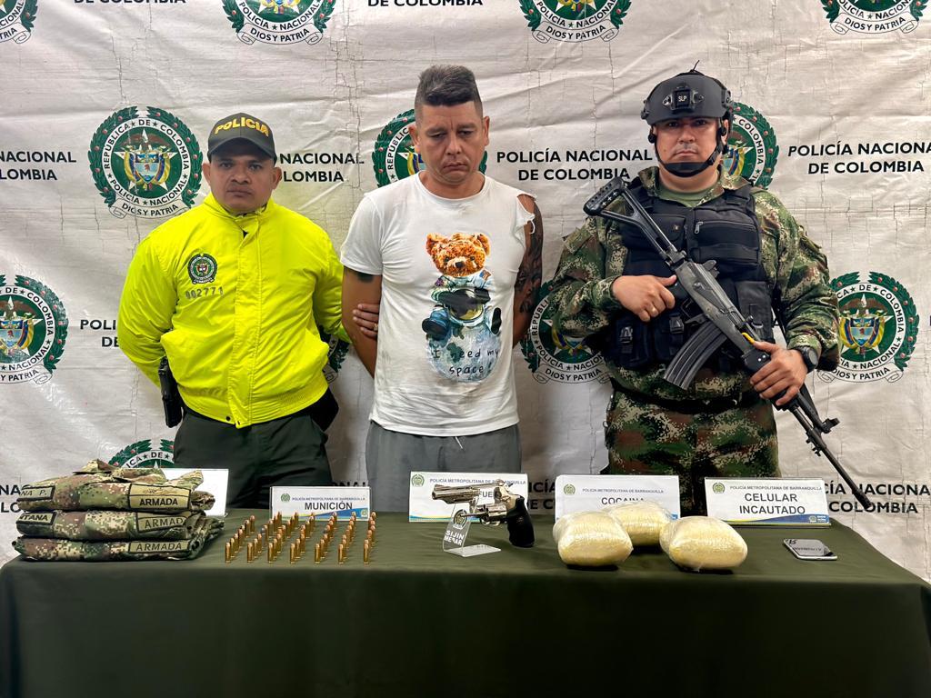Un hombre fue capturado en Barranquilla por múltiples delitos
