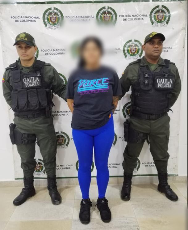 Capturada la “Madam” o la “Modelo» por el delito de extorsión en gaira