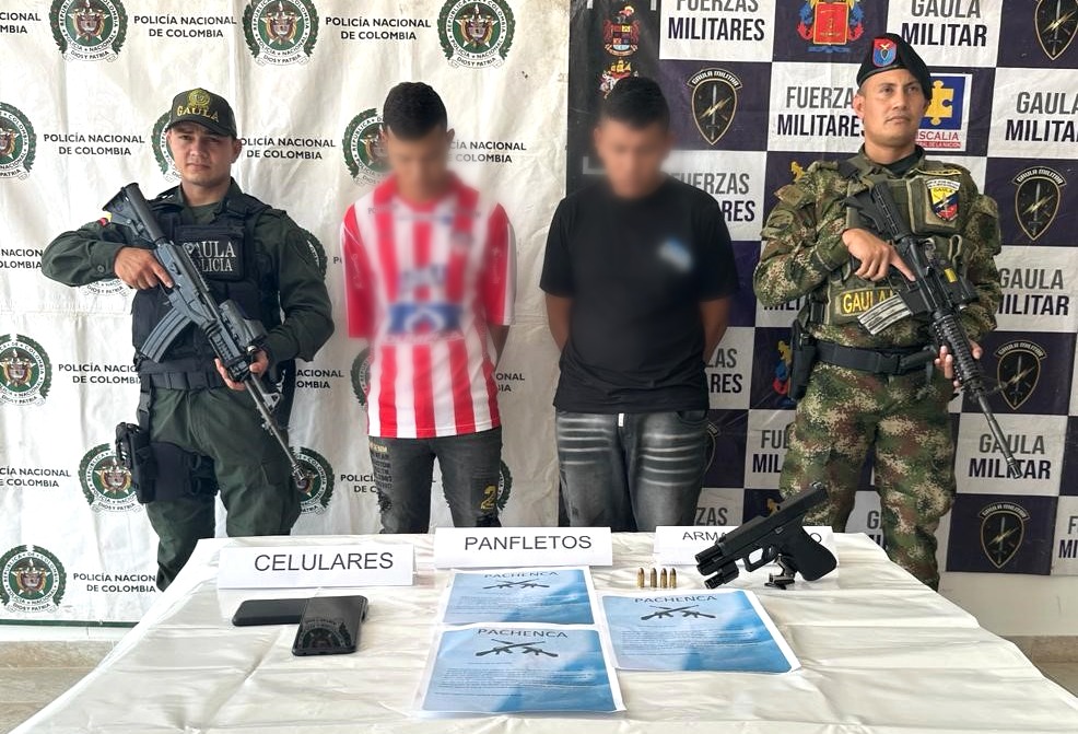 Dos sujetos acusados de extorsión fueron capturados en operativos del GAULA