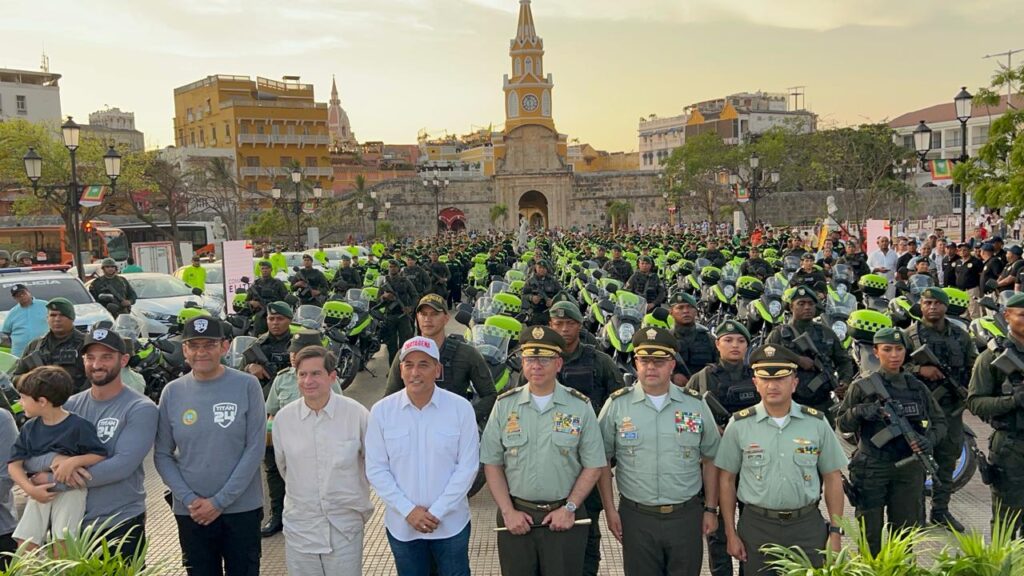 La Policía de Cartagena fue dotada con 210 motos nuevas para combatir la criminalidad