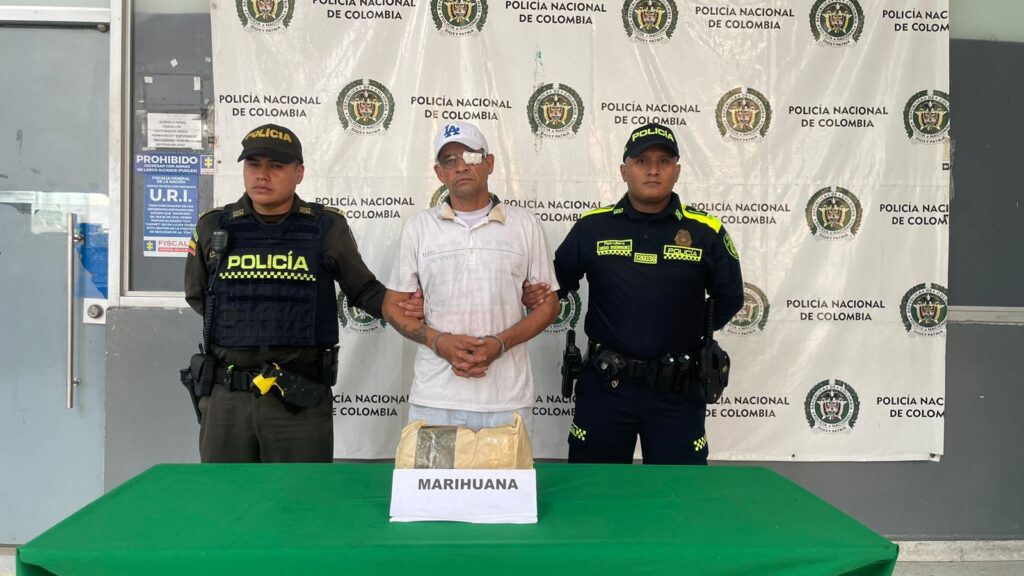 Un hombre fue capturado por microtráfico en el barrio las nieves