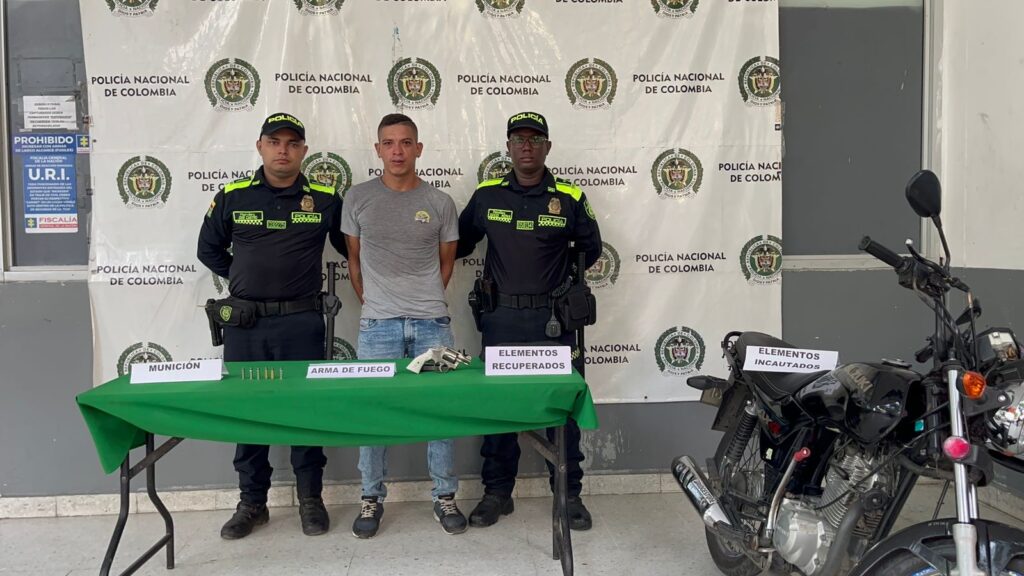 Un hombre fue capturado por porte ilegal de armas de fuego en el barrio las américas