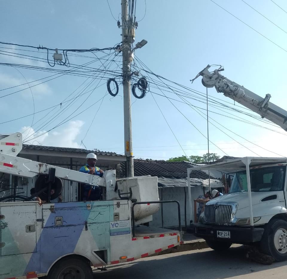 Trabajos eléctricos en sectores del centro y san roque