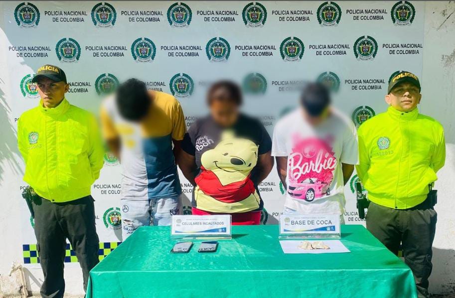 Operativo contra la delincuencia en el barrio la antillana en codazzi deja tres capturas y la incautación de 100 dosis de base de coca
