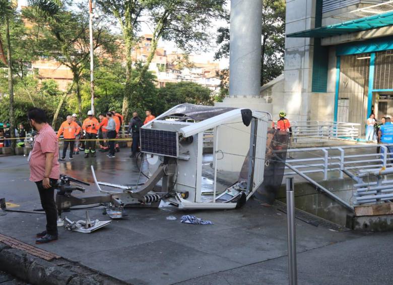 Un choque entre cabinas sería la causa de la emergencia en metrocable