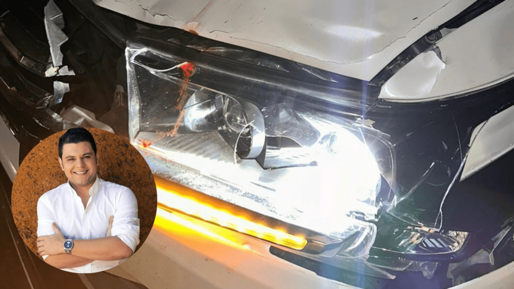 Luifer cuello sufrió un accidente de tránsito en una vía del Cesar