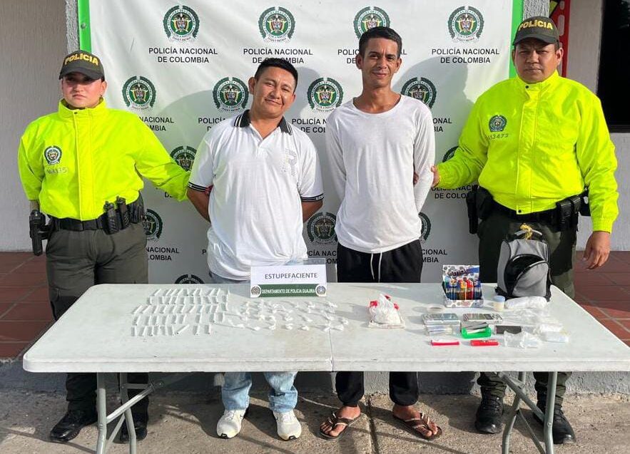 La SIJIN capturó en las últimas horas a alias ‘el indio’ y ‘veneco’, por tráfico de estupefacientes en maicao
