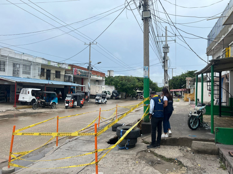Afectación de vía obliga a su cierre en el barrio hipódromo