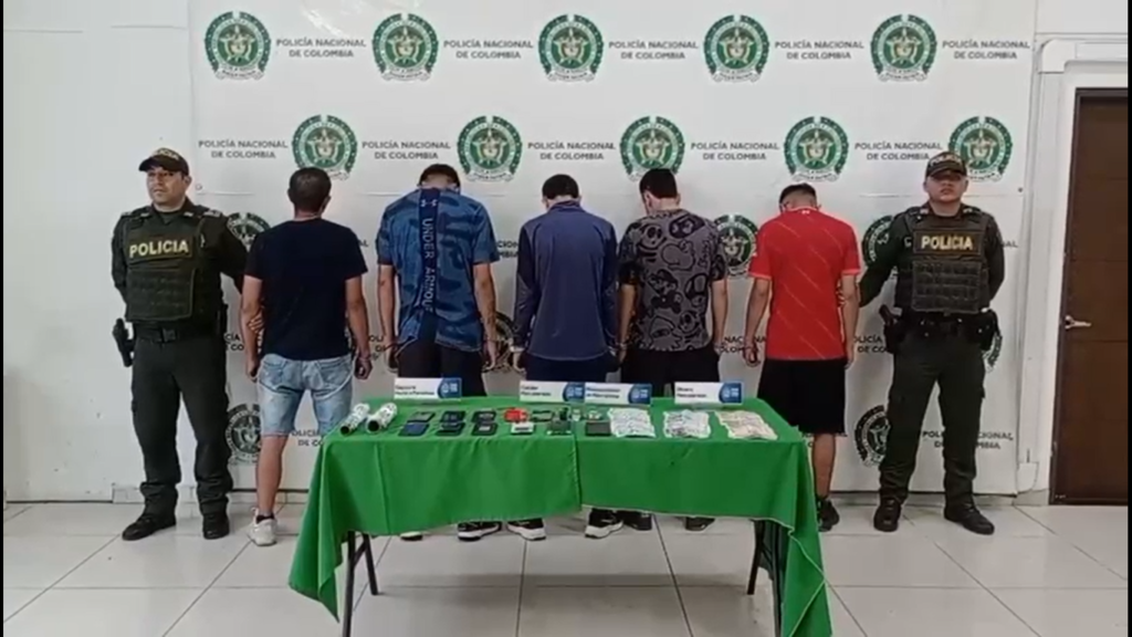 Cinco sujetos dedicados al hurto en canchas sintéticas fueron capturados