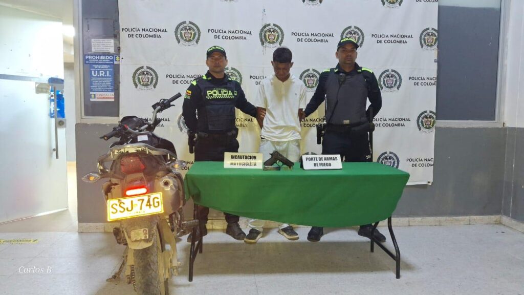 Dos sujetos fueron capturados en la chinita por porte ilegal de armas de fuego