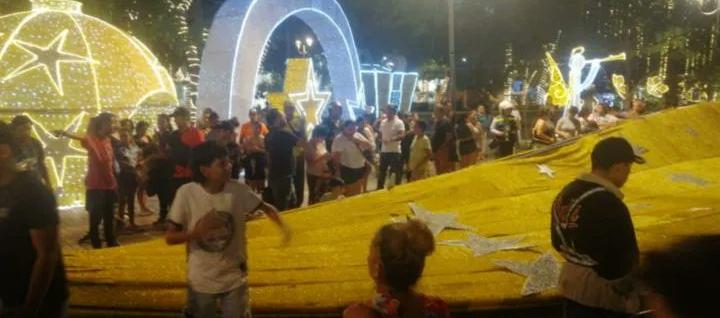 Un auxiliar de Policía en girardot murió cuando le cayó un árbol de Navidad de más de 20 metros