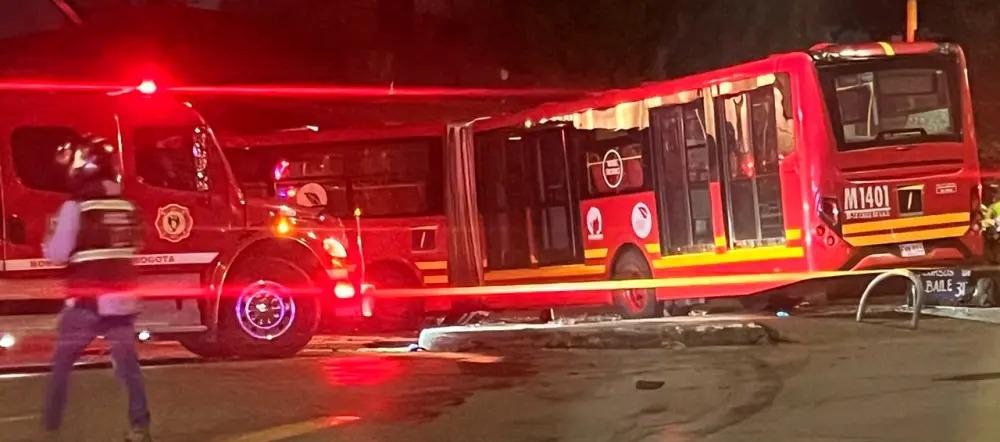 Aparatoso accidente de tránsito en Bogotá, tras el concierto de shakira