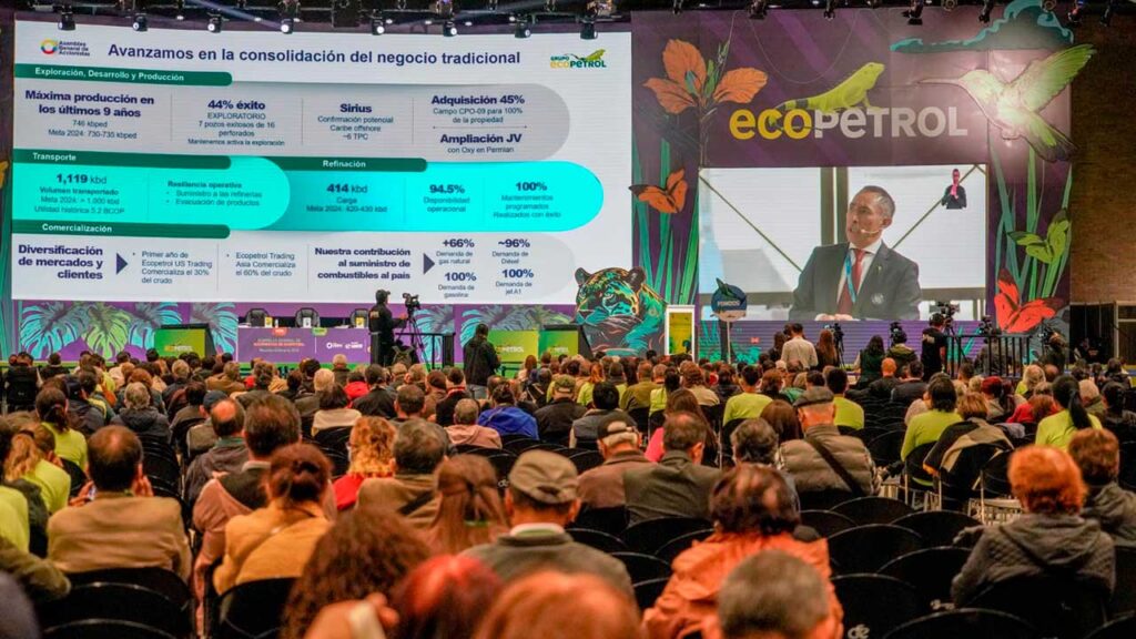 Ecopetrol reportó en su asamblea de accionistas que el 2024 fue el tercer mejor año de su historia
