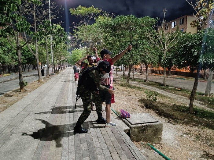 Con patrullaje militar se siguen fortaleciendo las estrategias de seguridad en Barranquilla