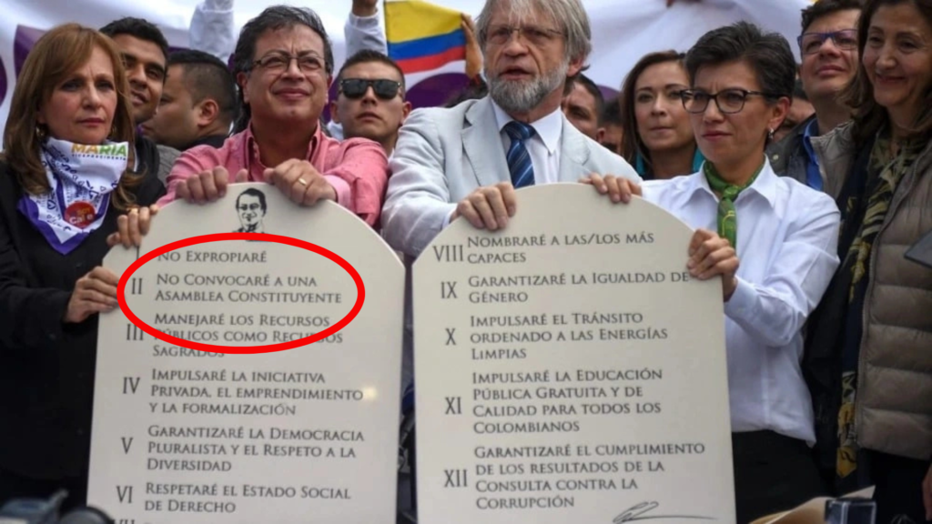 Aunque juró firmando en mármol que no habría Constituyente, el presidente Petro la está considerando