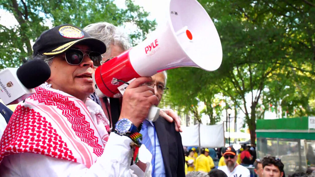 El presidente Petro encabezó una protesta a favor de Palestina frente a la ONU