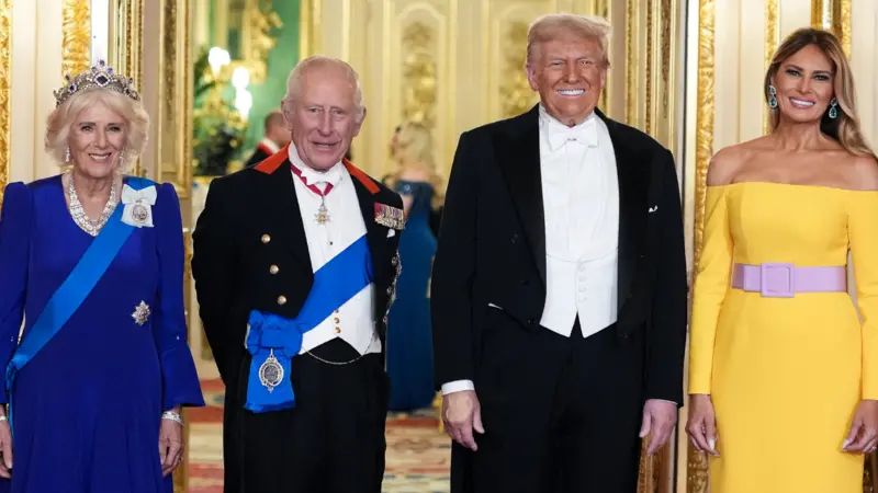Postales de la visita del presidente Donald Trump a Reino Unido