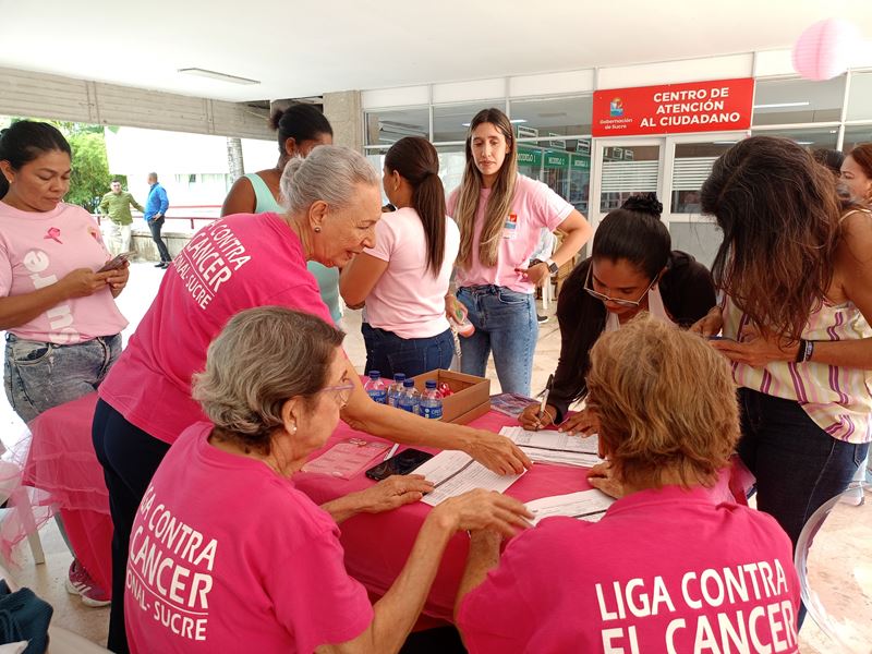 Bajo el lema “La detención Temprana te Suma Tiempo” la Gobernación de Sucre Conmemoró el Día Mundial de la Lucha Contra el Cáncer de Mama