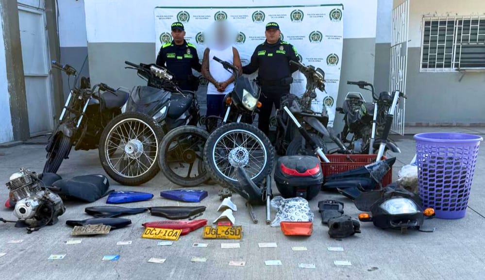 Captura de actor delincuencial por el delito de receptación en Barranquilla