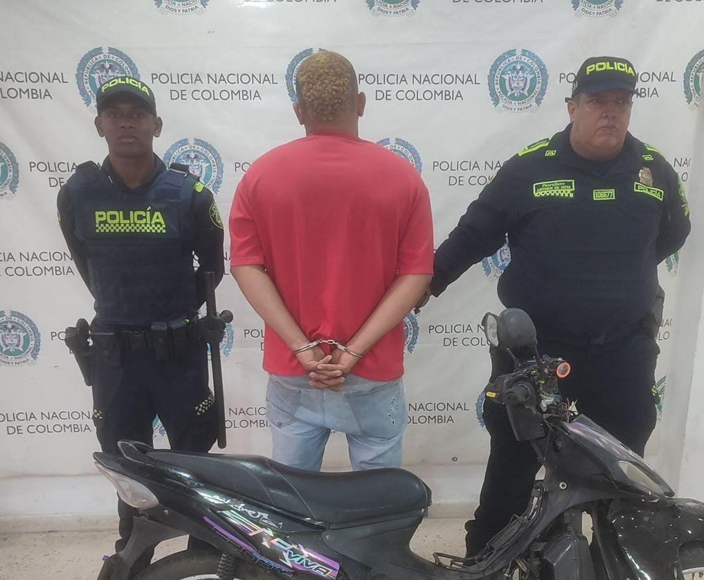 Policía Metropolitana captura a un individuo por el delito de hurto en el municipio de Malambo