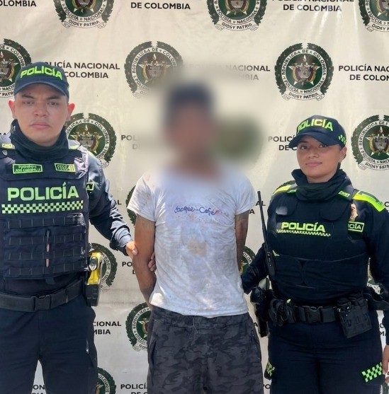 Captura por el delito de lesiones personales en el sector San Roque