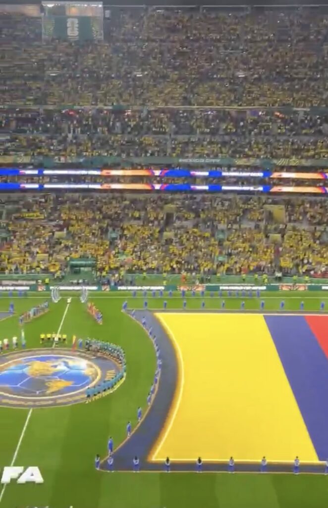 El himno de Colombia estremeció el estadio en México antes del duelo frente a Uzbekistán