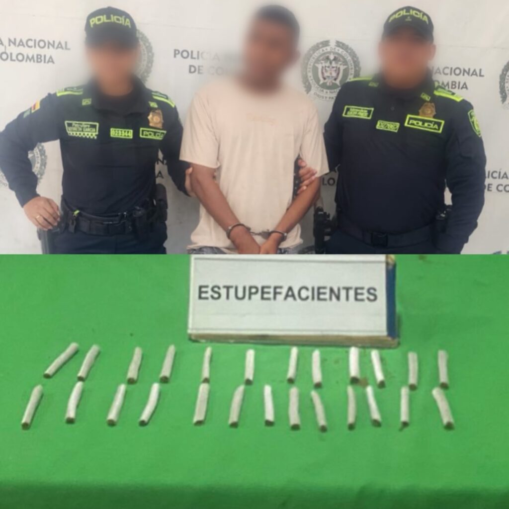 Capturado en el sector de las gardenias con varias dosis de estupefacientes