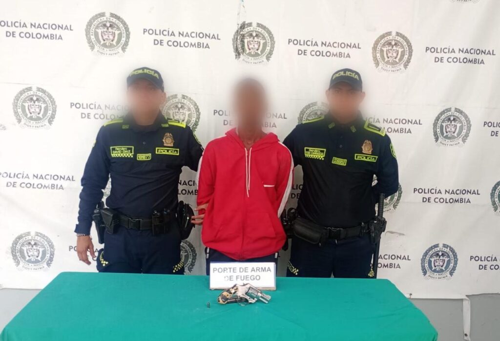 Capturado presunto delincuente con un arma de fuego